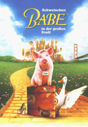 Filmplakat Schweinchen Babe in der großen Stadt
