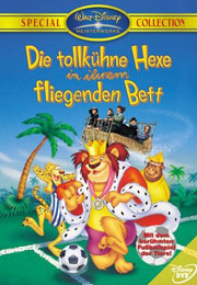 Filmplakat Die tollkühne Hexe in ihrem fliegenden Bett