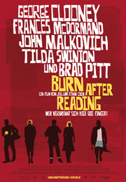 Filmplakat Burn after reading - Wer verbrennt sich hier die Finger?